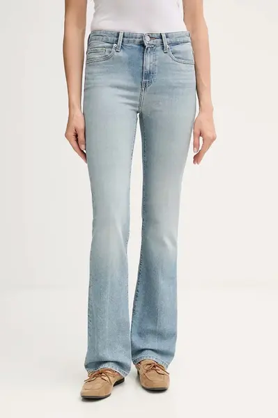 Džíny Tommy Hilfiger dámské, high waist, WW0WW46730