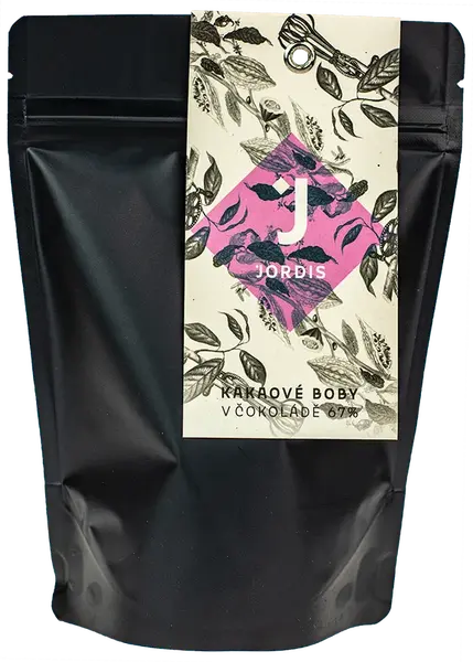 Čokoláda Jordis Kakaové boby v čokoládě 130g