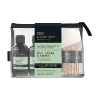 Baylis & Harding Sada péče o tělo v kosmetické taštičce Oud Cedr & Ambra 4 ks