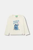 Detská bavlnená košeľa s dlhým rukávom United Colors of Benetton