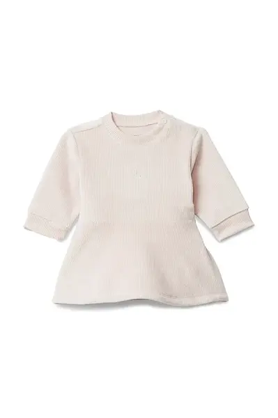 Dívčí šaty Calvin Klein Jeans růžová barva, mini, IN0IN00327