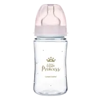 CANPOL BABIES Lahev se širokým hrdlem ROYAL BABY růžová