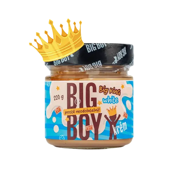 BIG BOY Big King White - Krém s lieskovými orechmi a mliekom 220 g