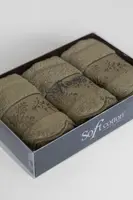 Dárková sada malých ručníků LORA, 3 ks Khaki