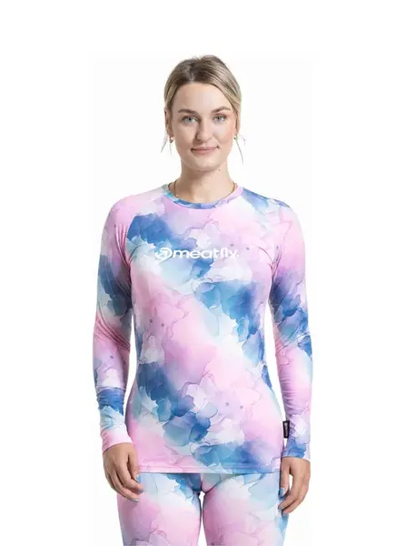 Meatfly dámské termo tričko Capa Bubbles | Růžová | Velikost XS