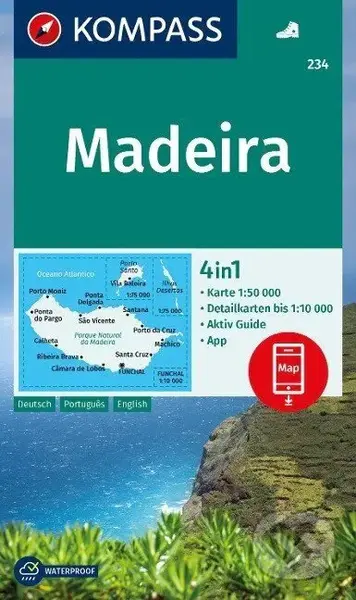 Madeira 1:50 000 / turistická mapa KOMPASS 234 - kniha z kategorie Mapy Evropy
