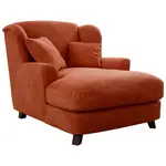 Sit & More XXL KŘESLO, textil, kompozitní dřevo, terracotta