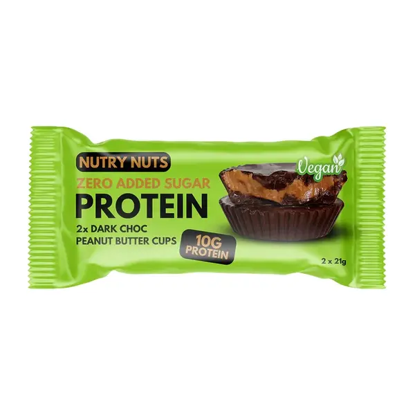 Topnatur Nutry Nuts Proteinové košíčky hořká čokoláda s arašídovým máslem 2x21 g