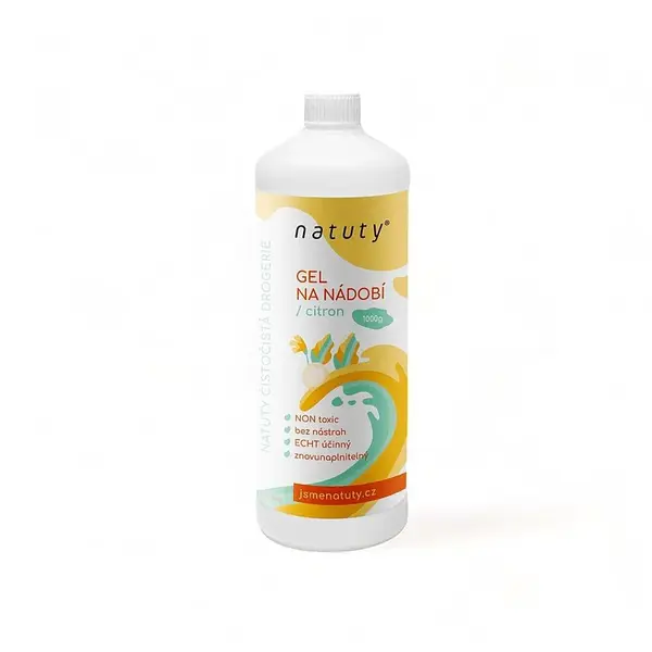 NATUTY Gel na nádobí s vůní citronu 1 l