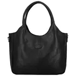 Trendy dámská koženková kabelka na rameno Stifa, černá