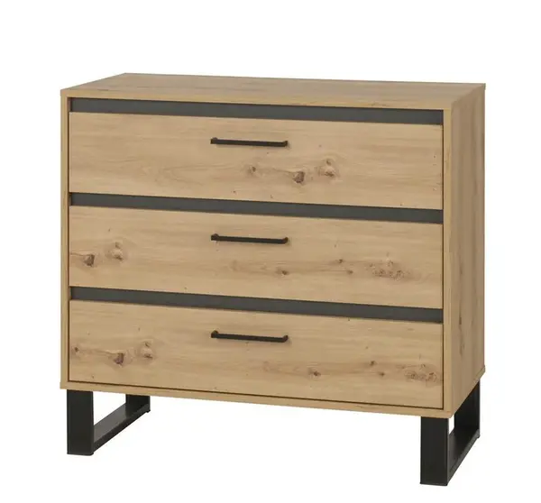 Komoda Newada NW11 Barva korpusu: Dub artisan/ antracit