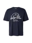 JACK & JONES Tričko 'JJEDenver'  námornícka modrá / biela