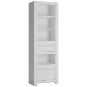 Regál Novi NVIR01 2S biela alpin/pvc biela supermat