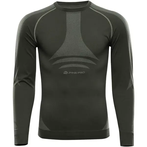 ALPINE PRO AMBOS Pánske funkčné spodné tričko, tmavo zelená, veľkosť XL/XXL