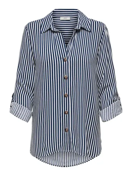 JDY Blúzka 'JDYLaurel'  námornícka modrá / biela