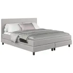 MID.YOU AMERICKÁ POSTEL, 160/200 cm, světle šedá