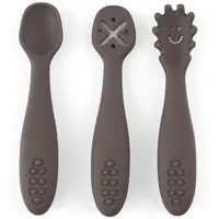 Petite&Mars Take&Match 6m+ lžička pro děti Bitter Cocoa 3 ks