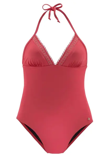 s.Oliver Jednodielne plavky  vínovo červená