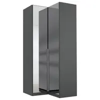 Rauch Möbel ROHOVÁ ŠATNÍ SKŘÍŇ, šedá, barvy stříbra, 100/229/102 cm