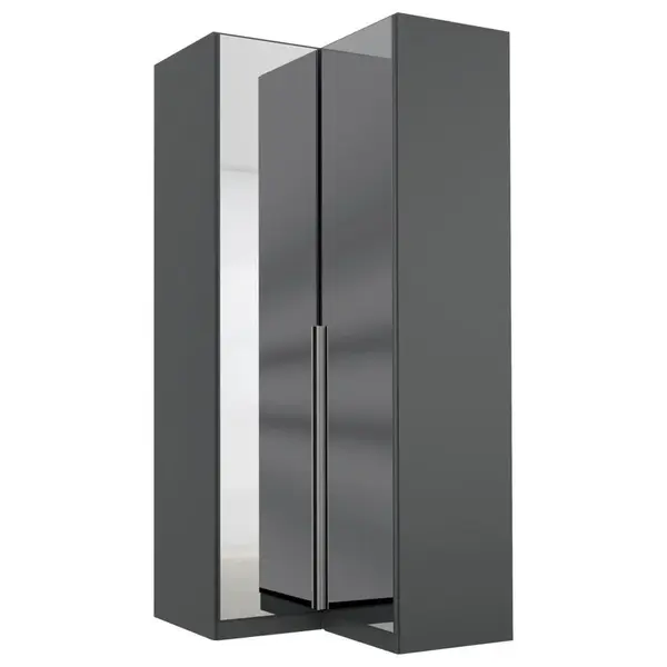 Rauch Möbel ROHOVÁ ŠATNÍ SKŘÍŇ, šedá, barvy stříbra, 100/229/102 cm