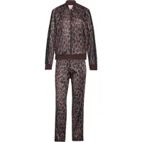 adidas 3-STRIPES TRAINING TS FULL W Dámska tepláková súprava, hnedá, veľkosť