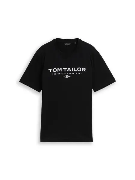 TOM TAILOR Tričko  čierna / biela