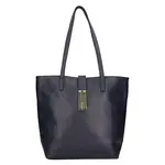 Dámská kožená kabelka Italia Ramira - tmavě modrá