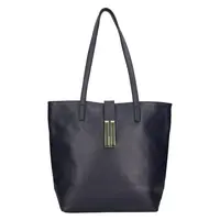 Dámská kožená kabelka Italia Ramira - tmavě modrá