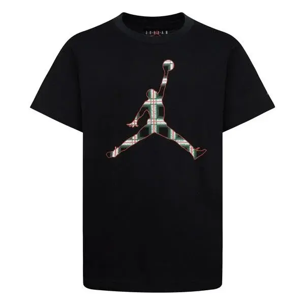 Jordan boys jumpman plaid print ss tee 132-147 cm