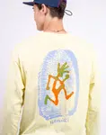 Tričko Gramicci Thumbprint L/S Tee LEMON
