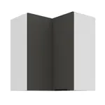 Horní rohová skříňka Aria 60x60 GN-72 2F (90°) Barva korpusu: Bílá, Barva dvířek: GR - Graphite AFM