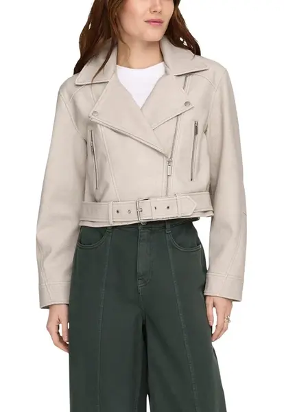 Krátka kožená bunda Only