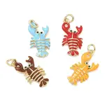 Brass Enamel Pendants