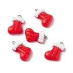 Christmas Theme Opaque Resin Pendants