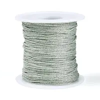 100M Segment Dyed Round Polyester Metallic Braided Cords