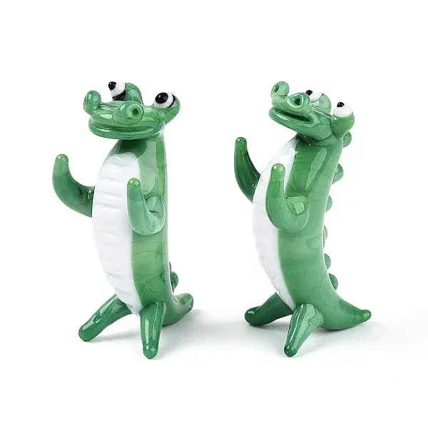 Handmade Lampwork Crocodile Display Decorations