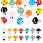 14Pcs 7 Colors Handmade Lampwork Beads