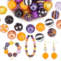 1 Set 12 Styles Resin Beads Set