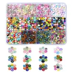 1800pcs 12 Colors 6/0 Glass Seed Beads