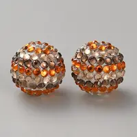 Thanksgiving Day Theme Resin Rhinestone Beads