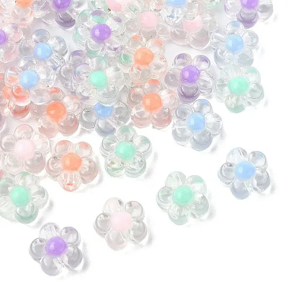 50Pcs Transparent Acrylic Beads
