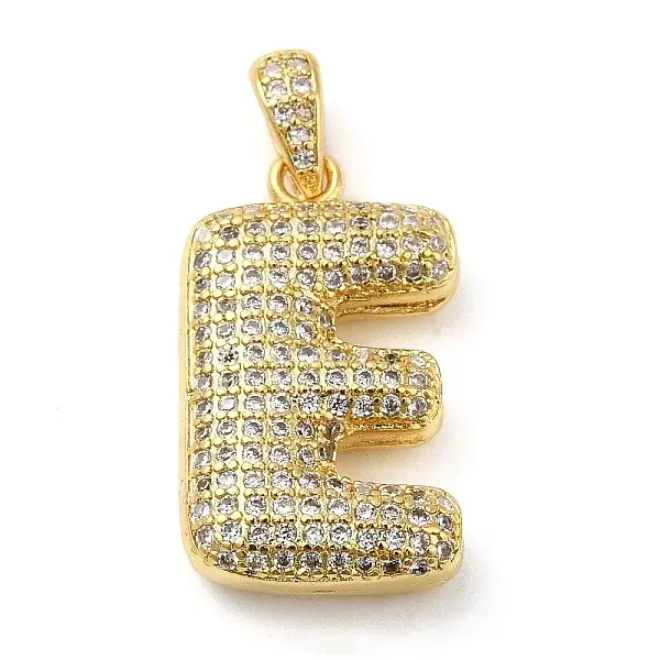 Brass Micro Pave Cubic Zirconia Pendants