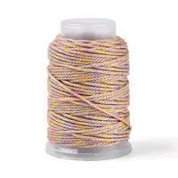 22M Rainbow Color Macrame Cotton Cord