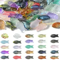 50Pcs 25 Styles Handmade Electroplate Glass Beads