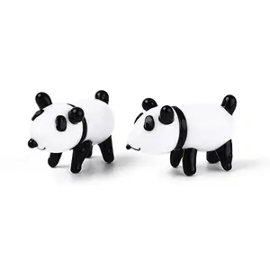 Handmade Lampwork Panda Display Decorations