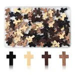 100Pcs 4 Colors Wooden Pendants