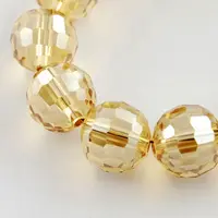 Electroplate Glass Bead Strands