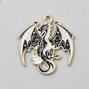 Golden Plated Alloy Enamel Pendants