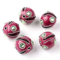 Handmade Indonesia Round Beads
