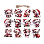 UV Single Face Printed Wood Pendant Decorations